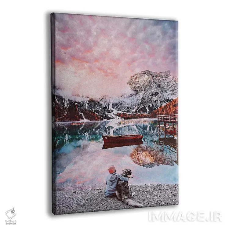 تابلو دکوراتیو "یک لحظه زیبا در دریاچه برایس" اثر هوبوپیبا - نمای پرسپکتیو محصول