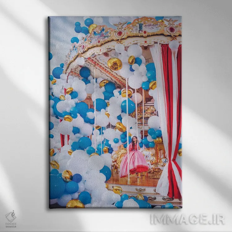 تابلو دکوراتیو "چرخ و فلک مسکو" اثر هوبوپیبا - نمای روبهرو روی دیوار