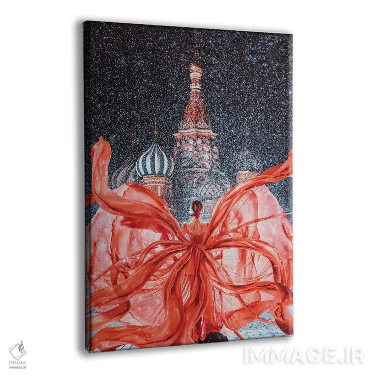 تابلو دکوراتیو "میدان سرخ سرخ سرخ" اثر هوبوپیبا - نمای پرسپکتیو محصول