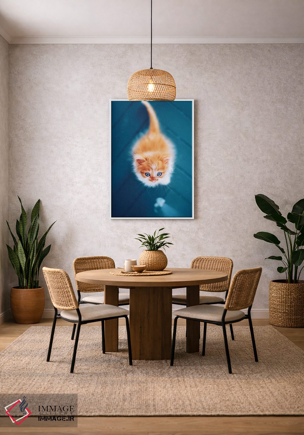 تابلو دکوراتیو "ترسناک گربه ای" اثر هوبوپیبا - D1W