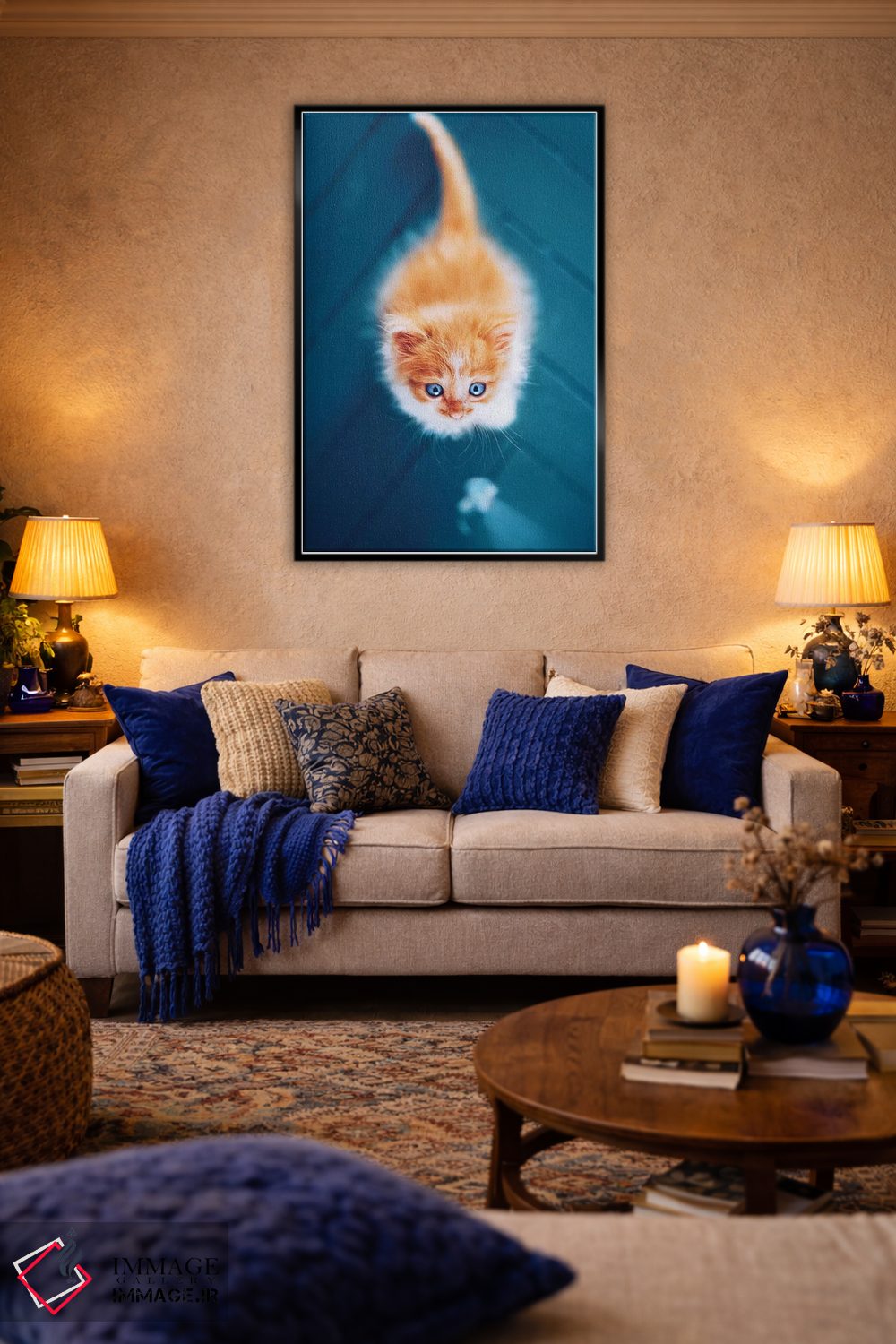 تابلو دکوراتیو "ترسناک گربه ای" اثر هوبوپیبا - D3B