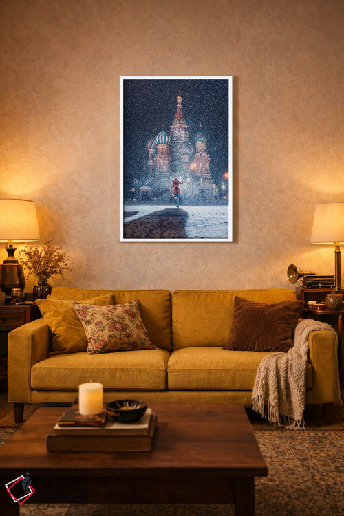 تابلو دکوراتیو "مسکو مانند داستان پریان" اثر هوبوپیبا - D3W