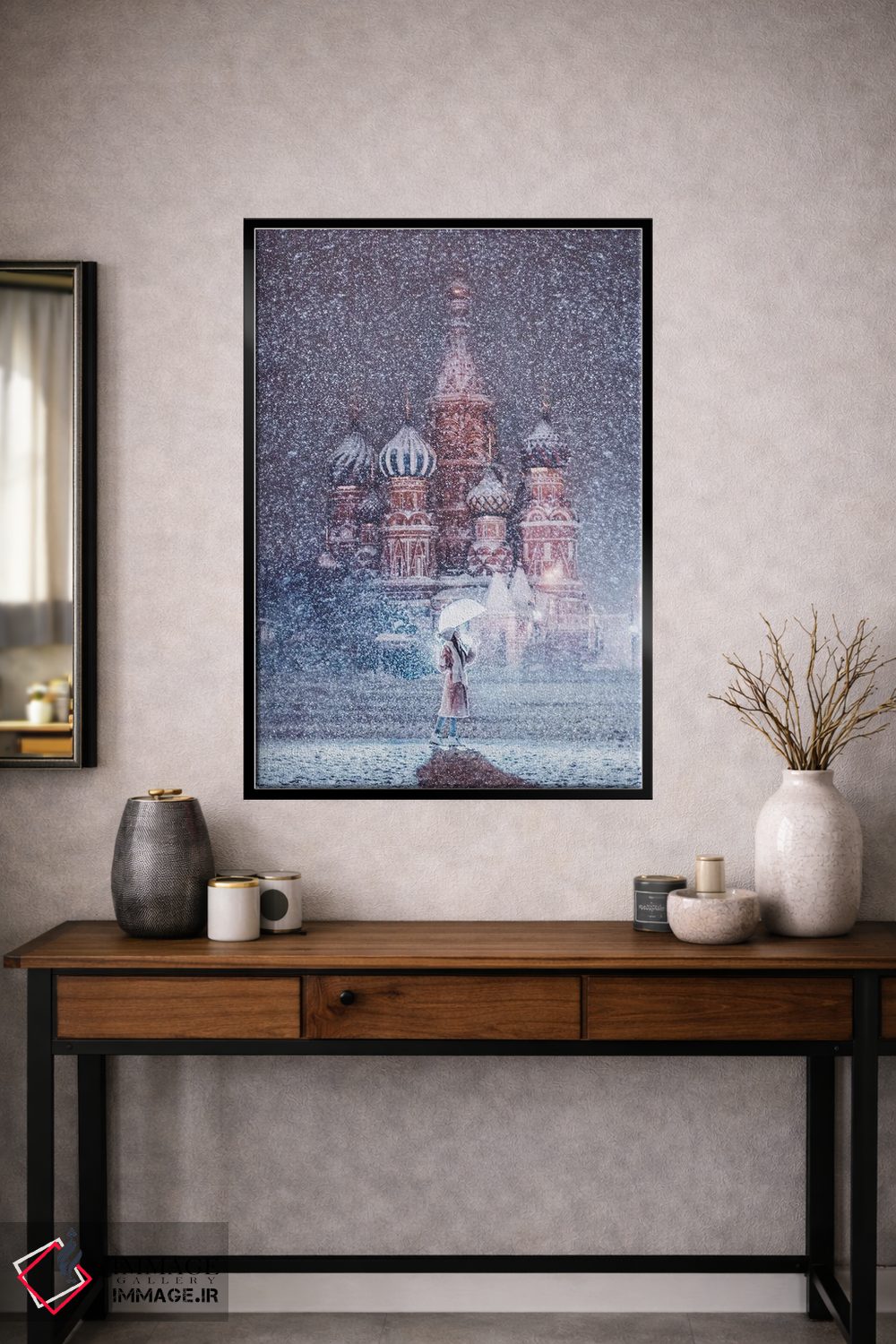 تابلو دکوراتیو "بارش برف مسکو" اثر هوبوپیبا - D2B