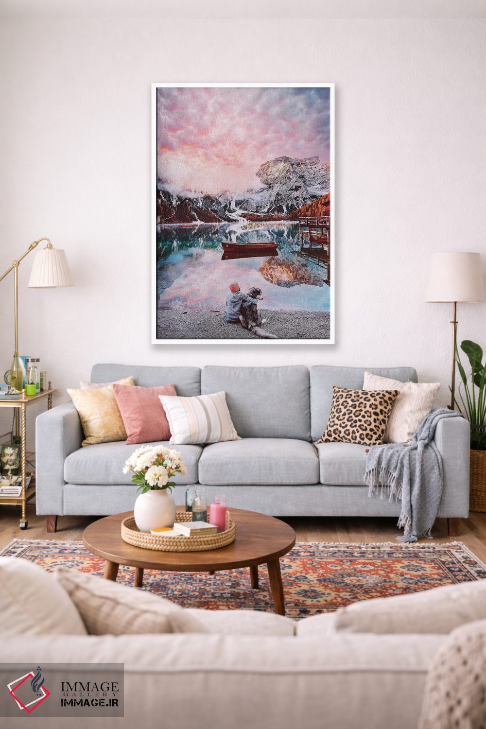 تابلو دکوراتیو "یک لحظه زیبا در دریاچه برایس" اثر هوبوپیبا - D1W