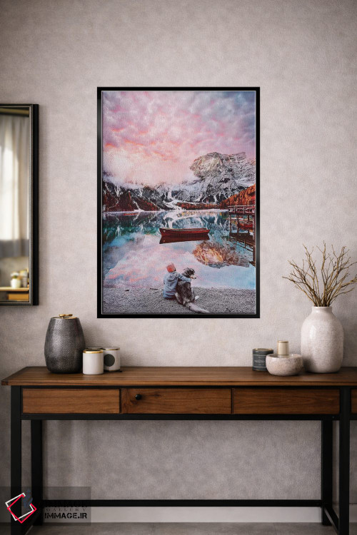 تابلو دکوراتیو "یک لحظه زیبا در دریاچه برایس" اثر هوبوپیبا - D2B