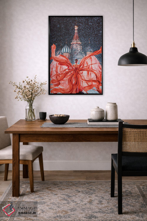 تابلو دکوراتیو "میدان سرخ سرخ سرخ" اثر هوبوپیبا - D5B