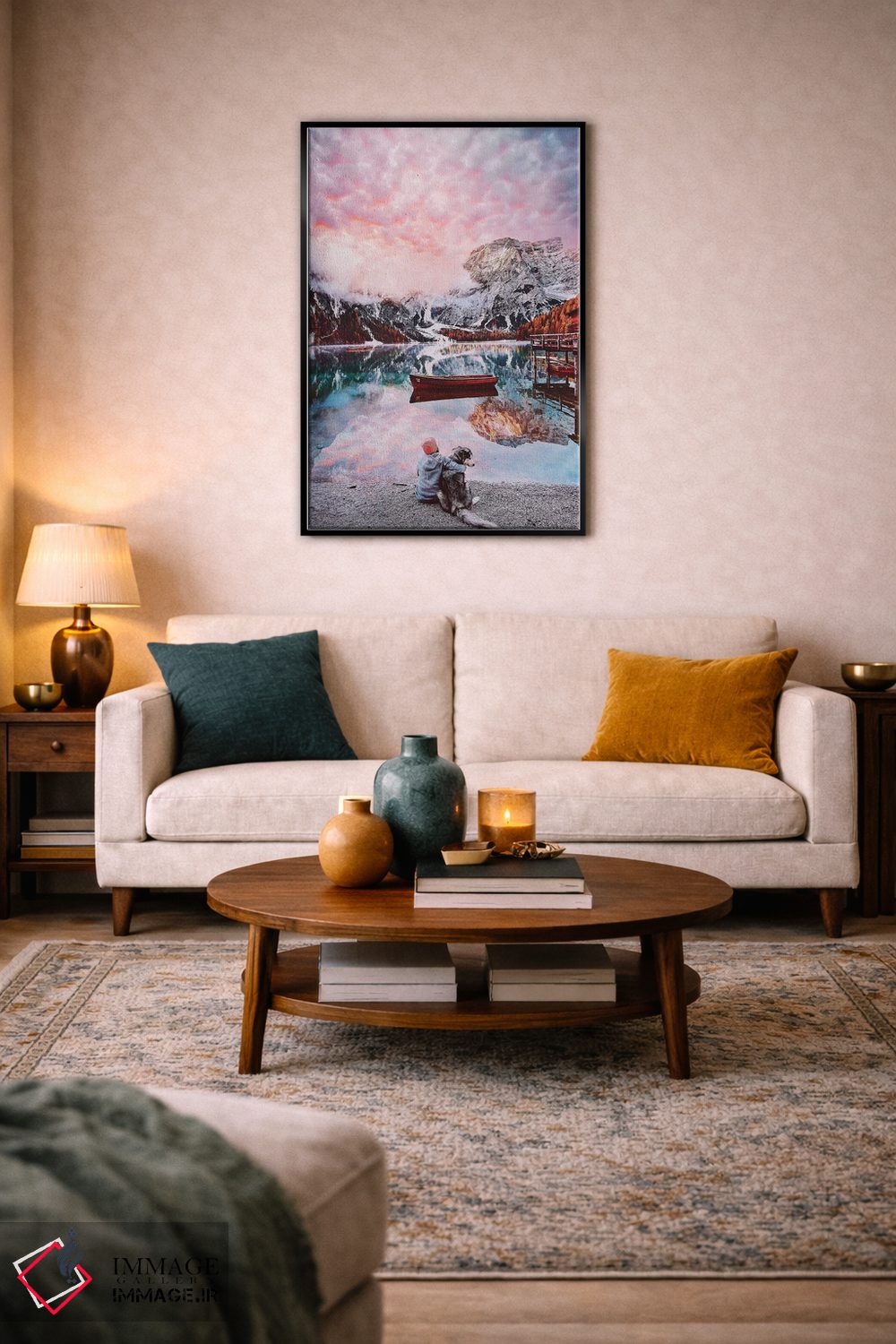 تابلو دکوراتیو "یک لحظه زیبا در دریاچه برایس" اثر هوبوپیبا - D5B