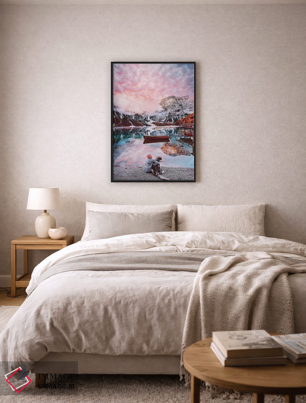 تابلو دکوراتیو "یک لحظه زیبا در دریاچه برایس" اثر هوبوپیبا - D6B