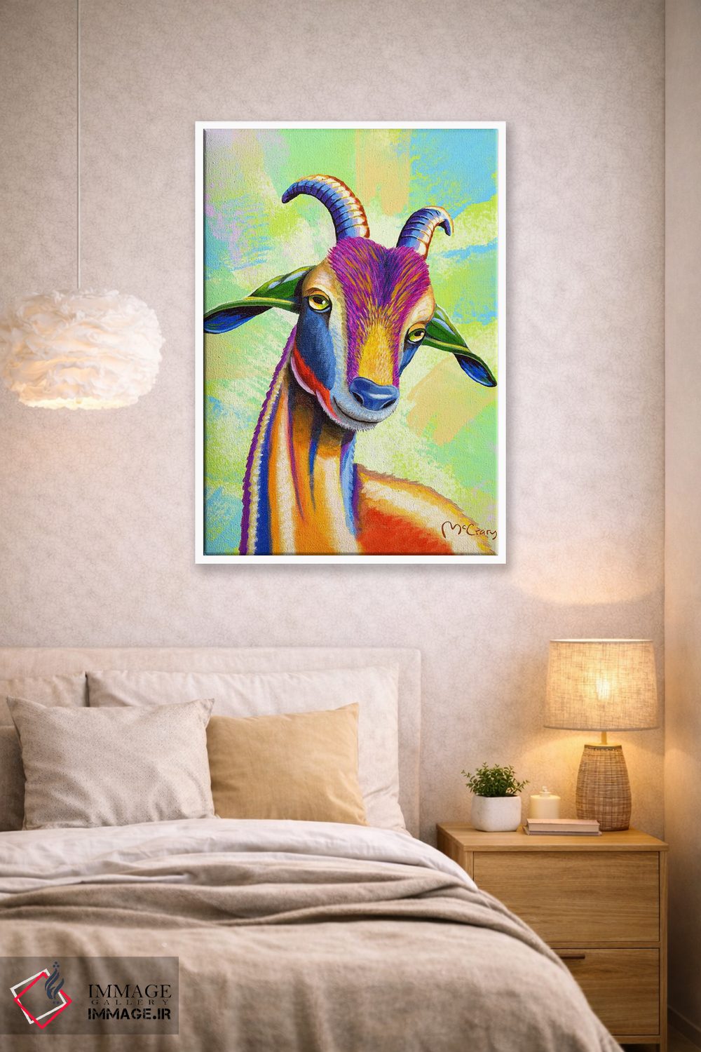 تابلو دکوراتیو "بز" اثر مایک مک کری - D1W