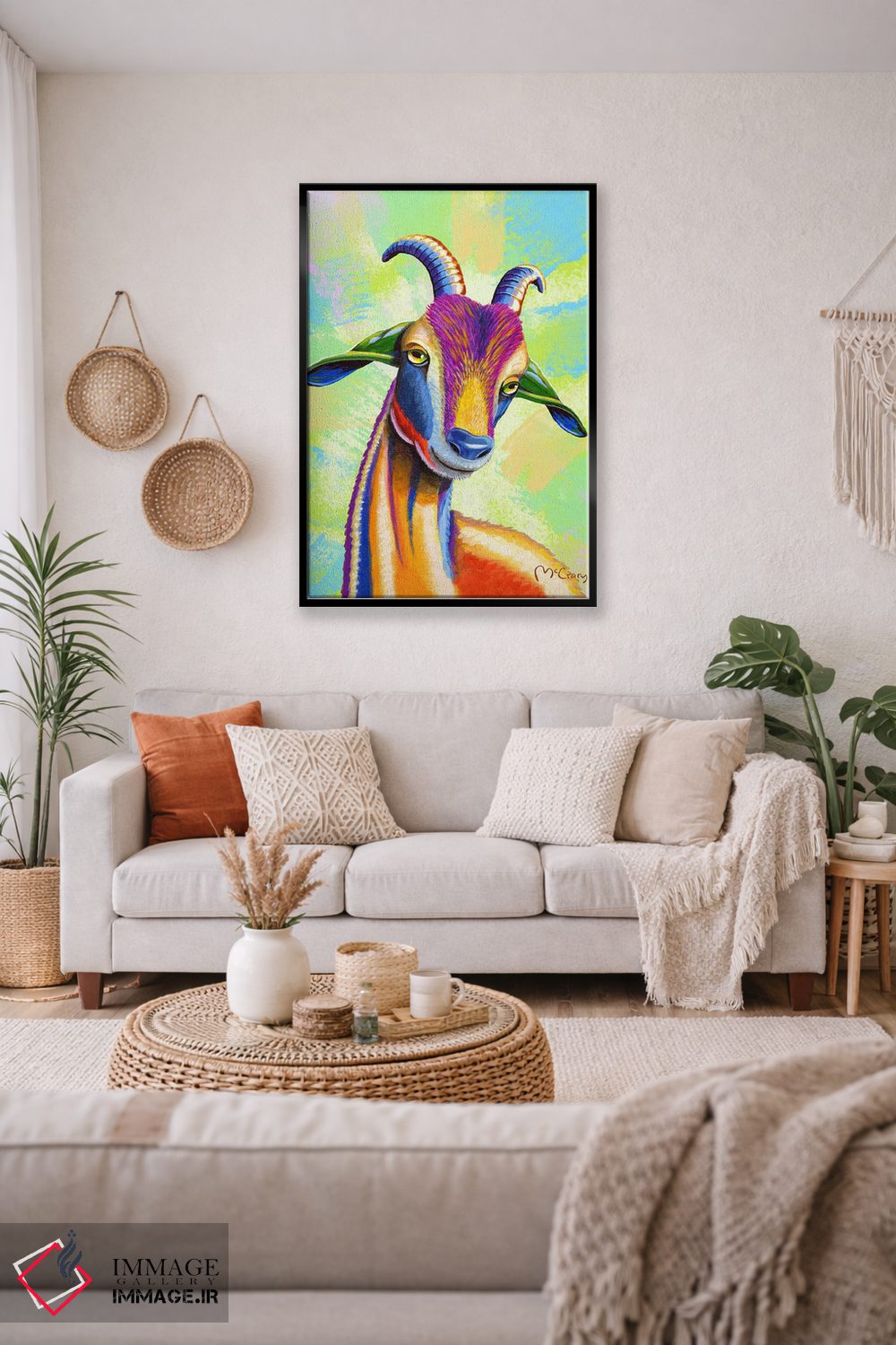 تابلو دکوراتیو "بز" اثر مایک مک کری - D3B