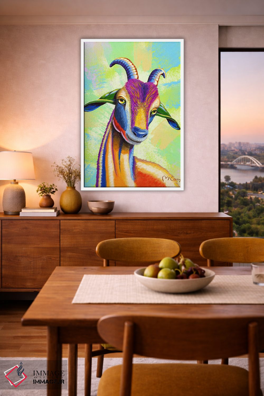 تابلو دکوراتیو "بز" اثر مایک مک کری - D6W