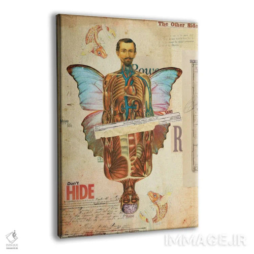 تابلو دکوراتیو "۱+۱" اثر مارسل لیسبوا - نمای پرسپکتیو محصول