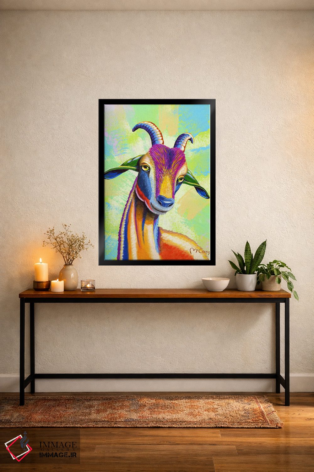 تابلو دکوراتیو "بز" اثر مایک مک کری - D5B