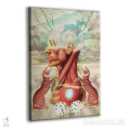 تابلو دکوراتیو "یک" اثر مارسل لیسبوا - نمای پرسپکتیو محصول