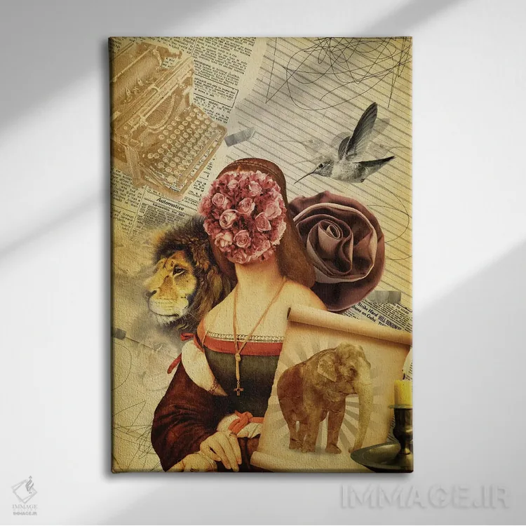 تابلو دکوراتیو "تراژدی ناشناخته" اثر مارسل لیسبوا - نمای روبهرو روی دیوار