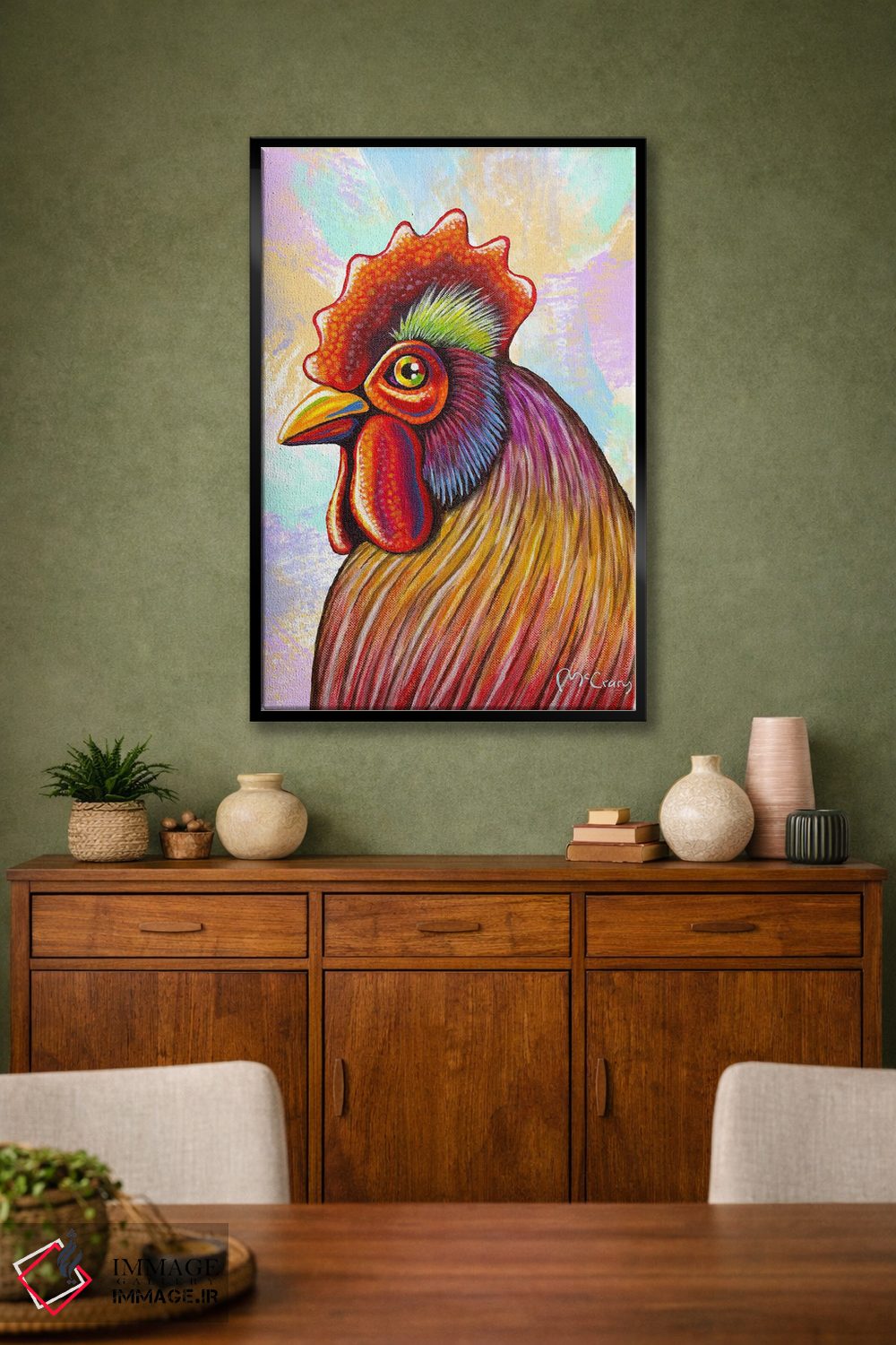 تابلو دکوراتیو "مرغ" اثر مایک مک کری - D1B