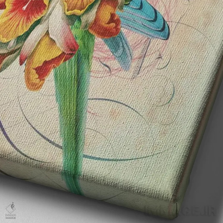 تابلو دکوراتیو "وحدت" اثر مارسل لیسبوا - نمای نزدیک بافت بوم