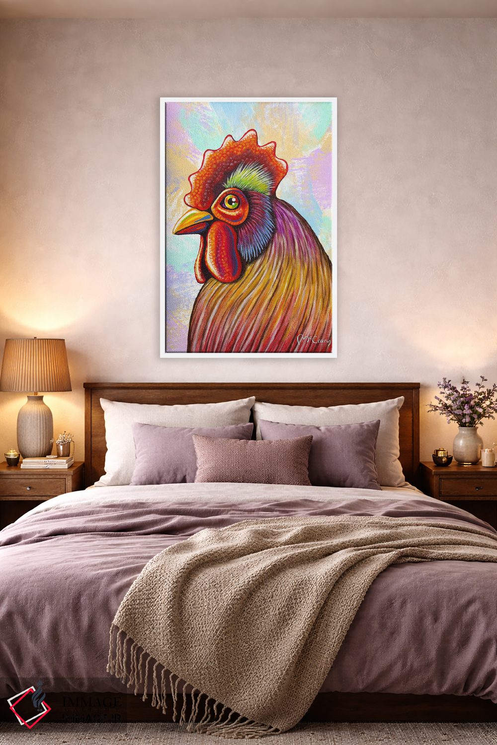 تابلو دکوراتیو "مرغ" اثر مایک مک کری - D2W