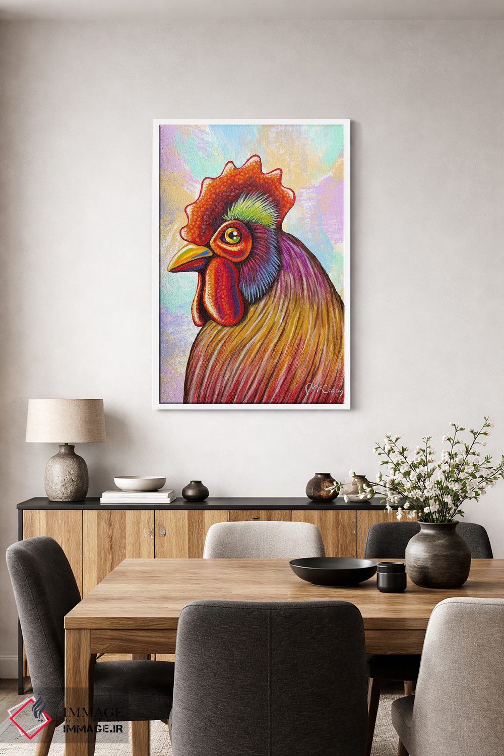 تابلو دکوراتیو "مرغ" اثر مایک مک کری - D3W