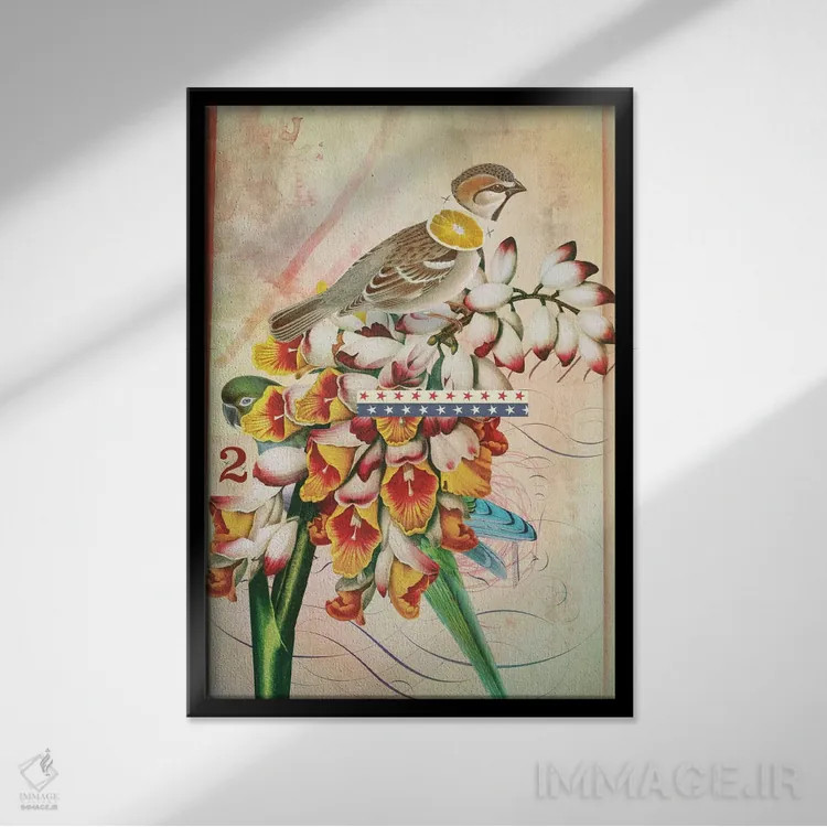 تابلو دکوراتیو "وحدت" اثر مارسل لیسبوا - نمای قابدار مشکی