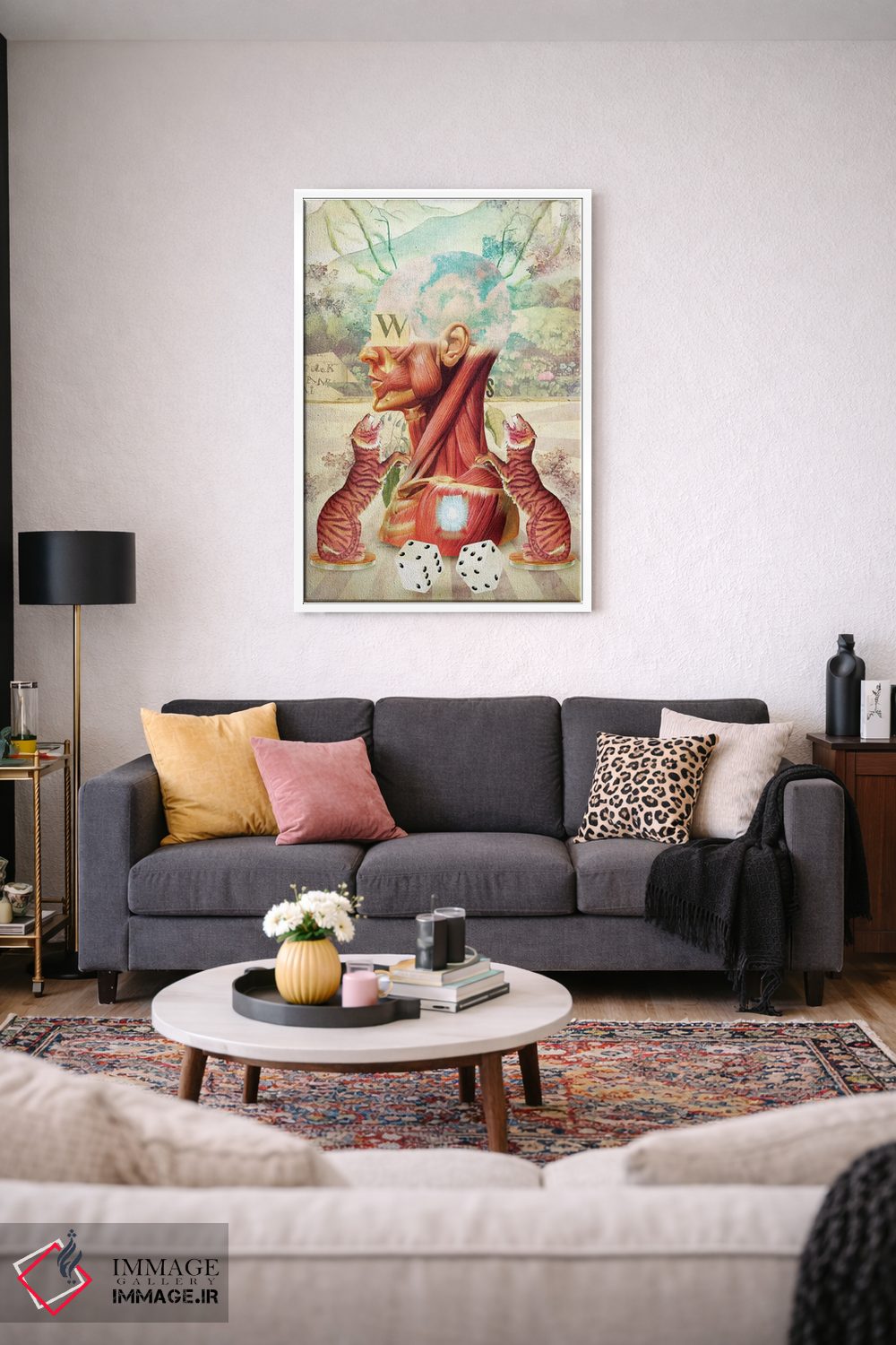 تابلو دکوراتیو "یک" اثر مارسل لیسبوا - D2W