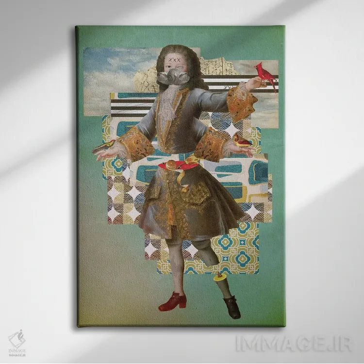 تابلو دکوراتیو "خودآموخته" اثر مارسل لیسبوا - نمای روبهرو روی دیوار