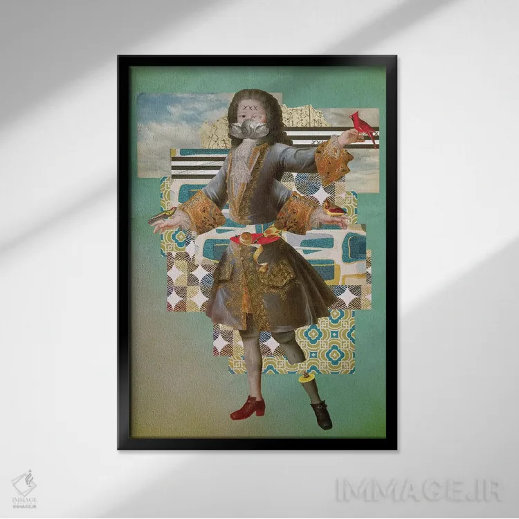 تابلو دکوراتیو "خودآموخته" اثر مارسل لیسبوا - نمای قابدار مشکی