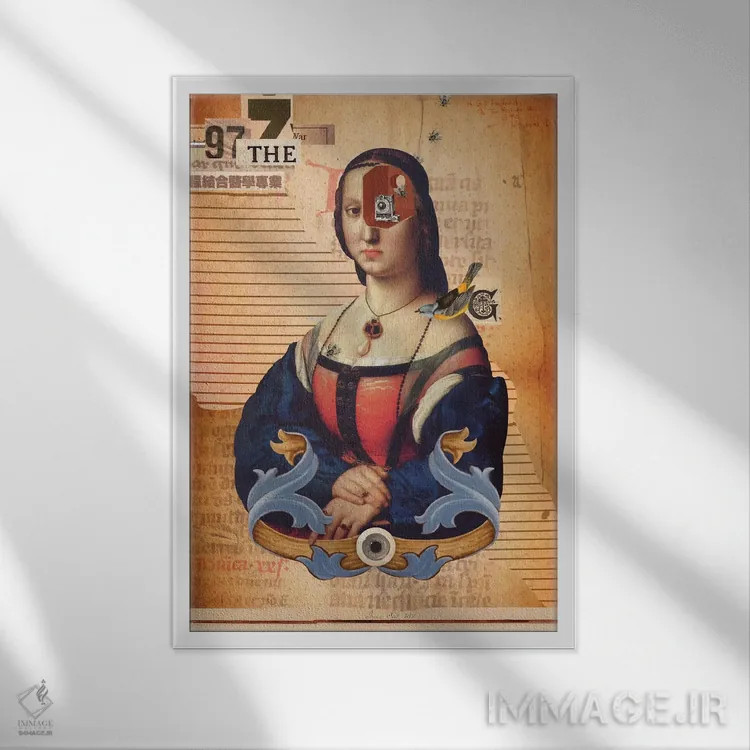 تابلو دکوراتیو "درون ذهن تو" اثر مارسل لیسبوا - نمای قابدار سفید