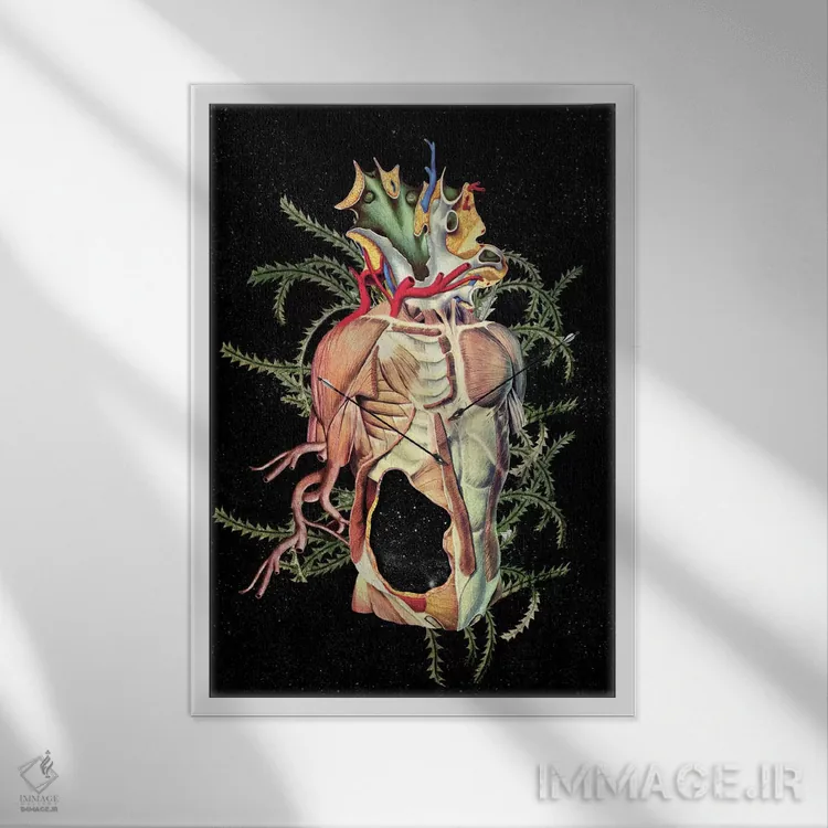 تابلو دکوراتیو "پایان بخش" اثر مارسل لیسبوا - نمای قابدار سفید