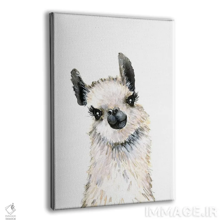 تابلو دکوراتیو "لاما" اثر مرسدس لوپز چارو - نمای پرسپکتیو محصول