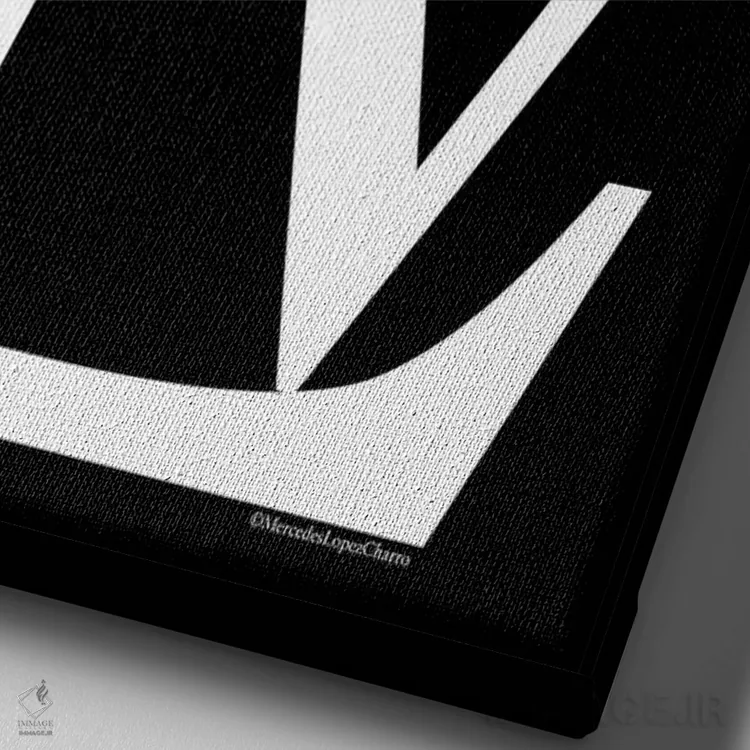 تابلو دکوراتیو "عشق توده ای" اثر مرسدس لوپز چارو - نمای نزدیک بافت بوم