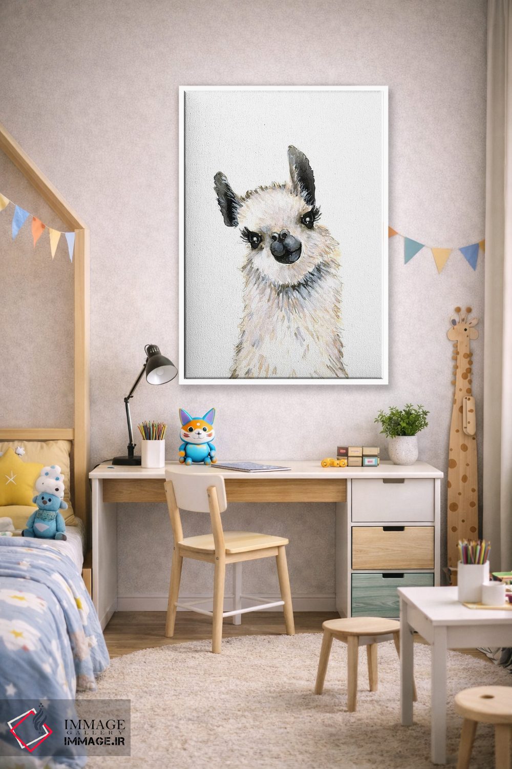 تابلو دکوراتیو "لاما" اثر مرسدس لوپز چارو - D1W