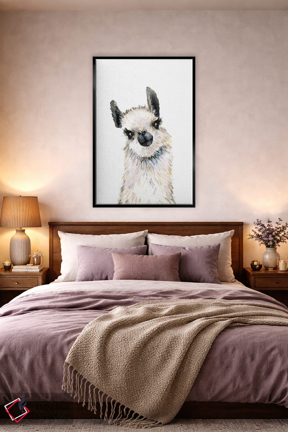 تابلو دکوراتیو "لاما" اثر مرسدس لوپز چارو - D5B
