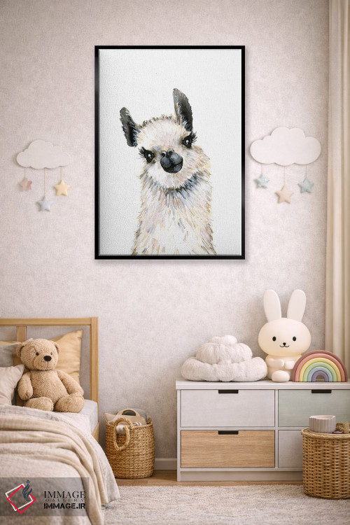 تابلو دکوراتیو "لاما" اثر مرسدس لوپز چارو - D6B