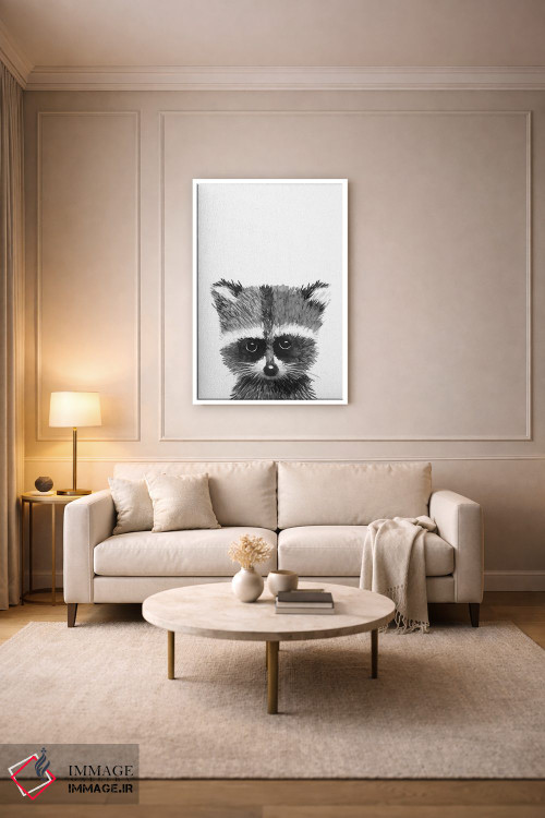 تابلو دکوراتیو "راکون " اثر مرسدس لوپز چارو - D3W