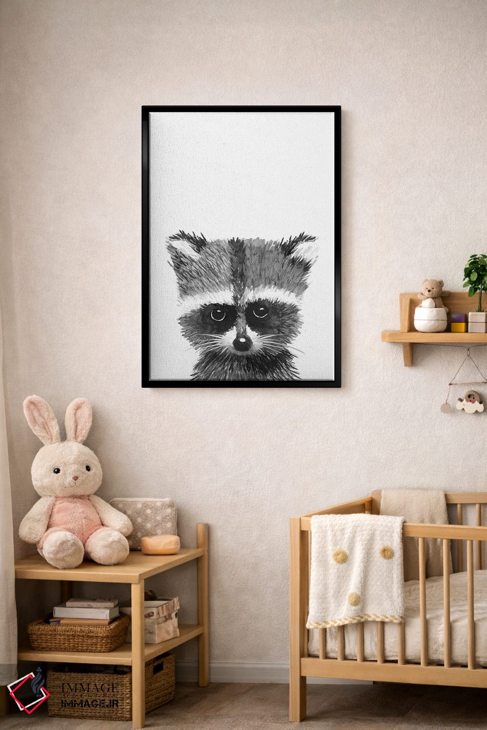 تابلو دکوراتیو "راکون " اثر مرسدس لوپز چارو - D5B