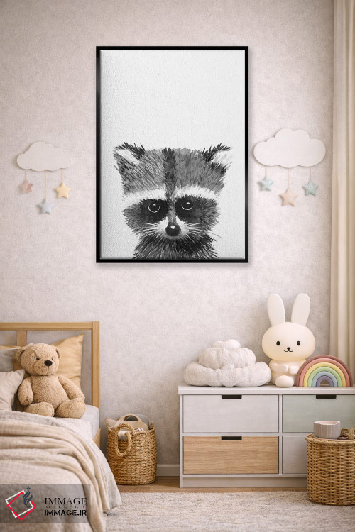 تابلو دکوراتیو "راکون " اثر مرسدس لوپز چارو - D6B