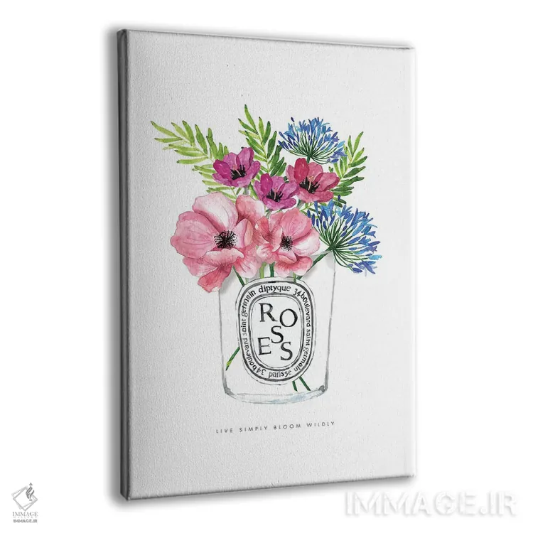 تابلو دکوراتیو "گل های دیپتیک" اثر مرسدس لوپز چارو - نمای پرسپکتیو محصول