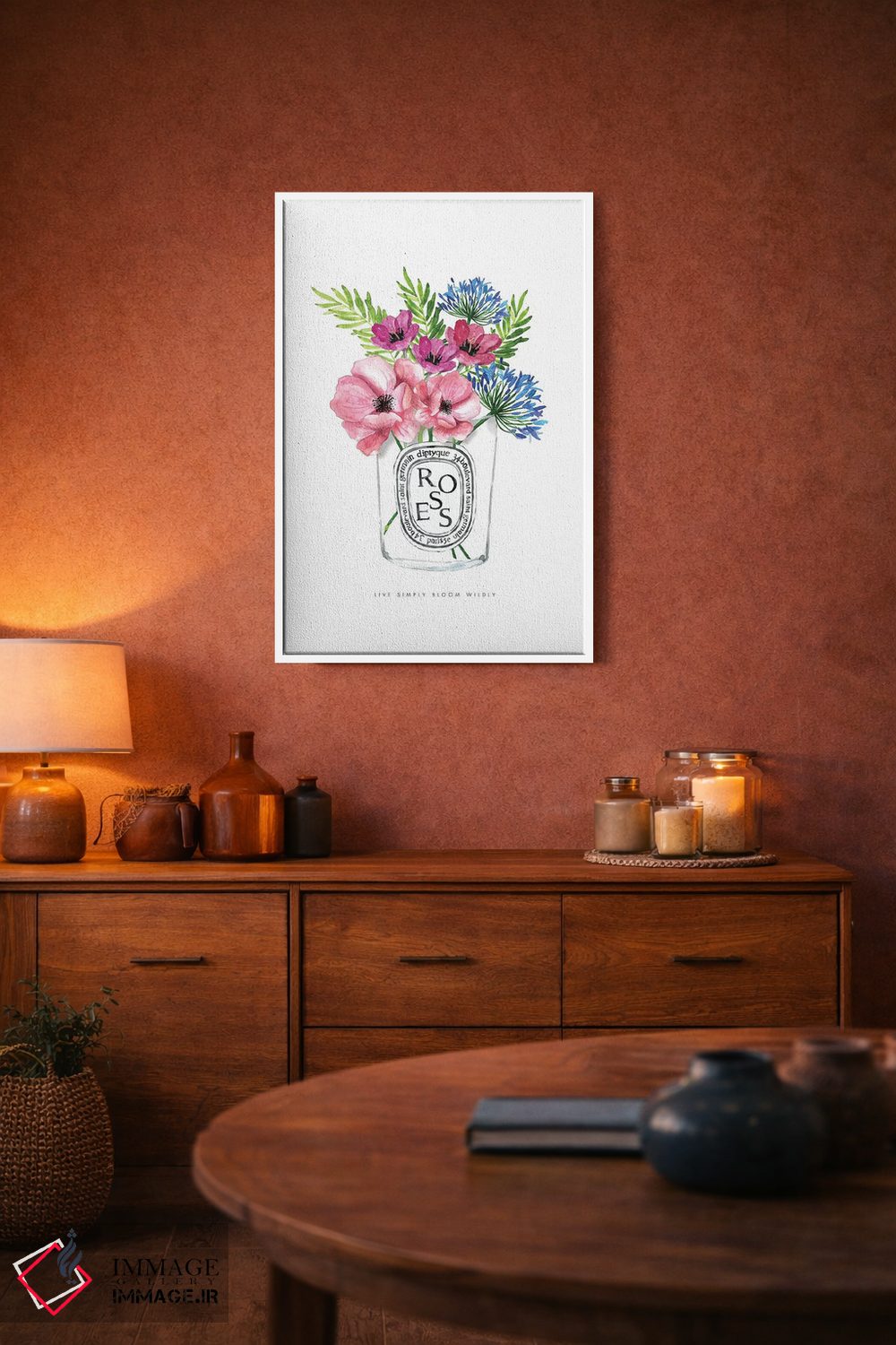 تابلو دکوراتیو "گل های دیپتیک" اثر مرسدس لوپز چارو - D4W