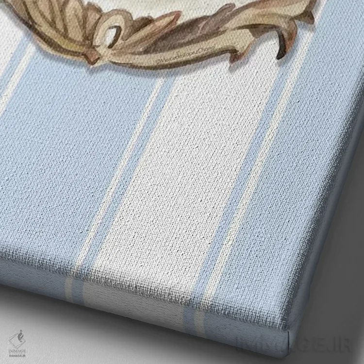 تابلو دکوراتیو "برای شامپاین فشار بده " اثر مرسدس لوپز چارو - نمای نزدیک بافت بوم