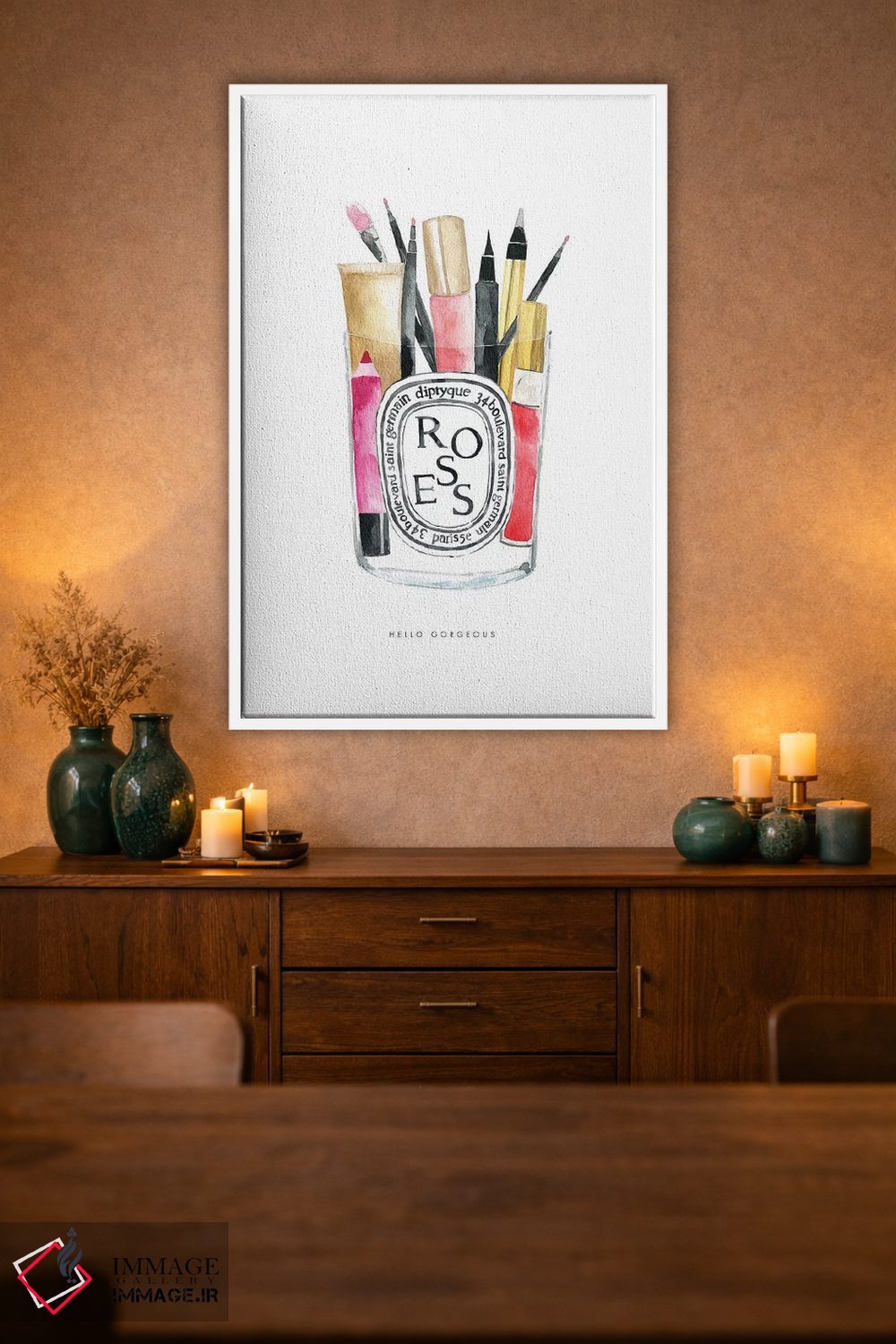 تابلو دکوراتیو "آرایش دیپتیک" اثر مرسدس لوپز چارو - D1W