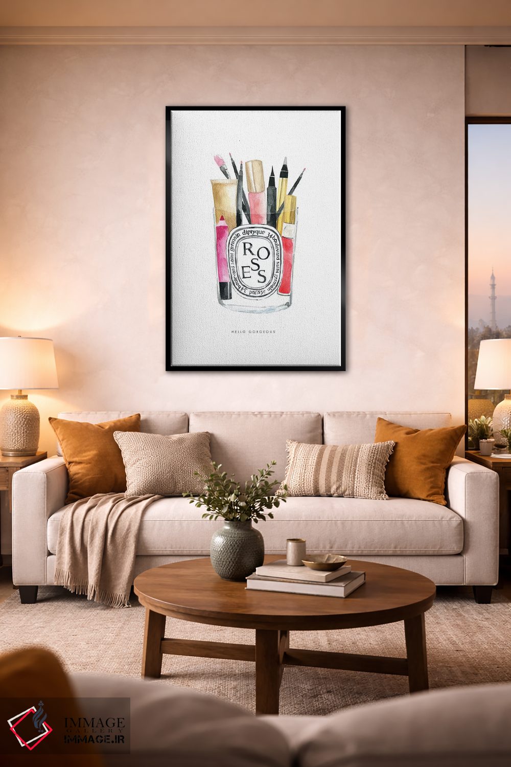 تابلو دکوراتیو "آرایش دیپتیک" اثر مرسدس لوپز چارو - D3B