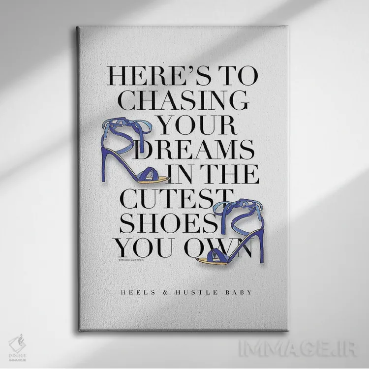 تابلو دکوراتیو "دنبال رویاهایت برو" اثر مرسدس لوپز چارو - نمای روبهرو روی دیوار