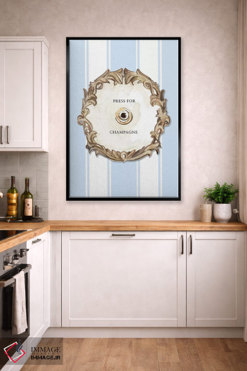 تابلو دکوراتیو "برای شامپاین فشار بده " اثر مرسدس لوپز چارو - D4B