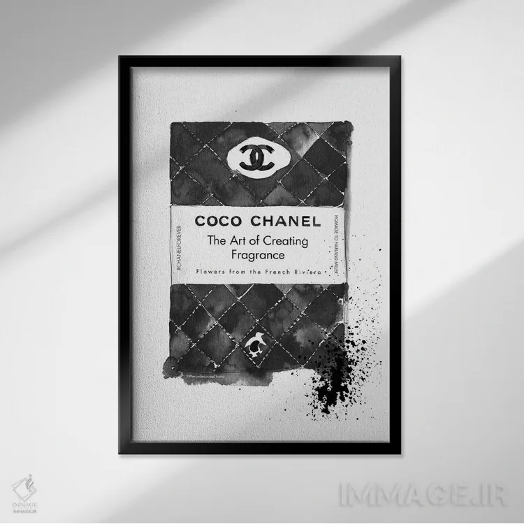 تابلو دکوراتیو "کتاب کوکو" اثر مرسدس لوپز چارو - نمای قابدار مشکی