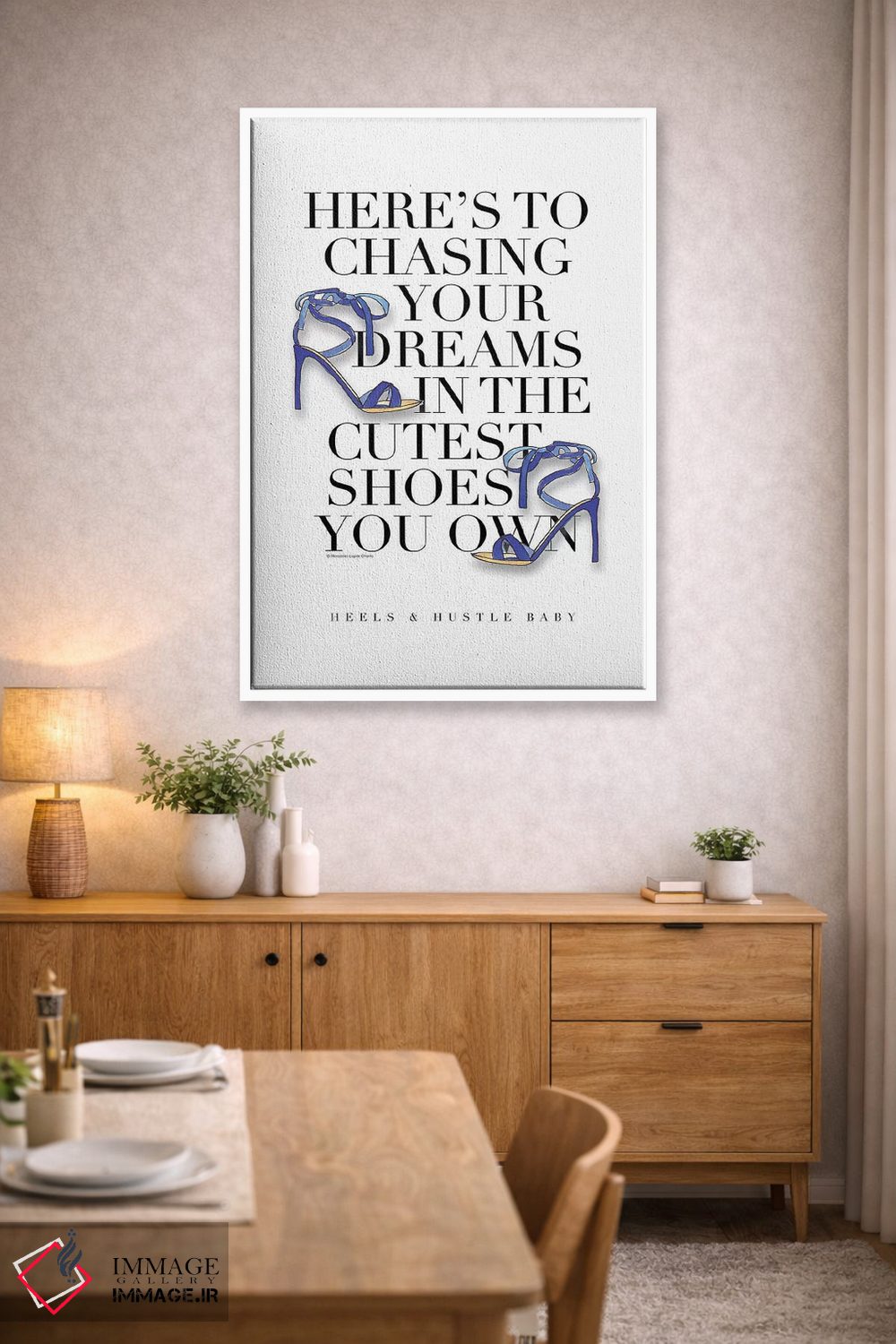 تابلو دکوراتیو "دنبال رویاهایت برو" اثر مرسدس لوپز چارو - D4W
