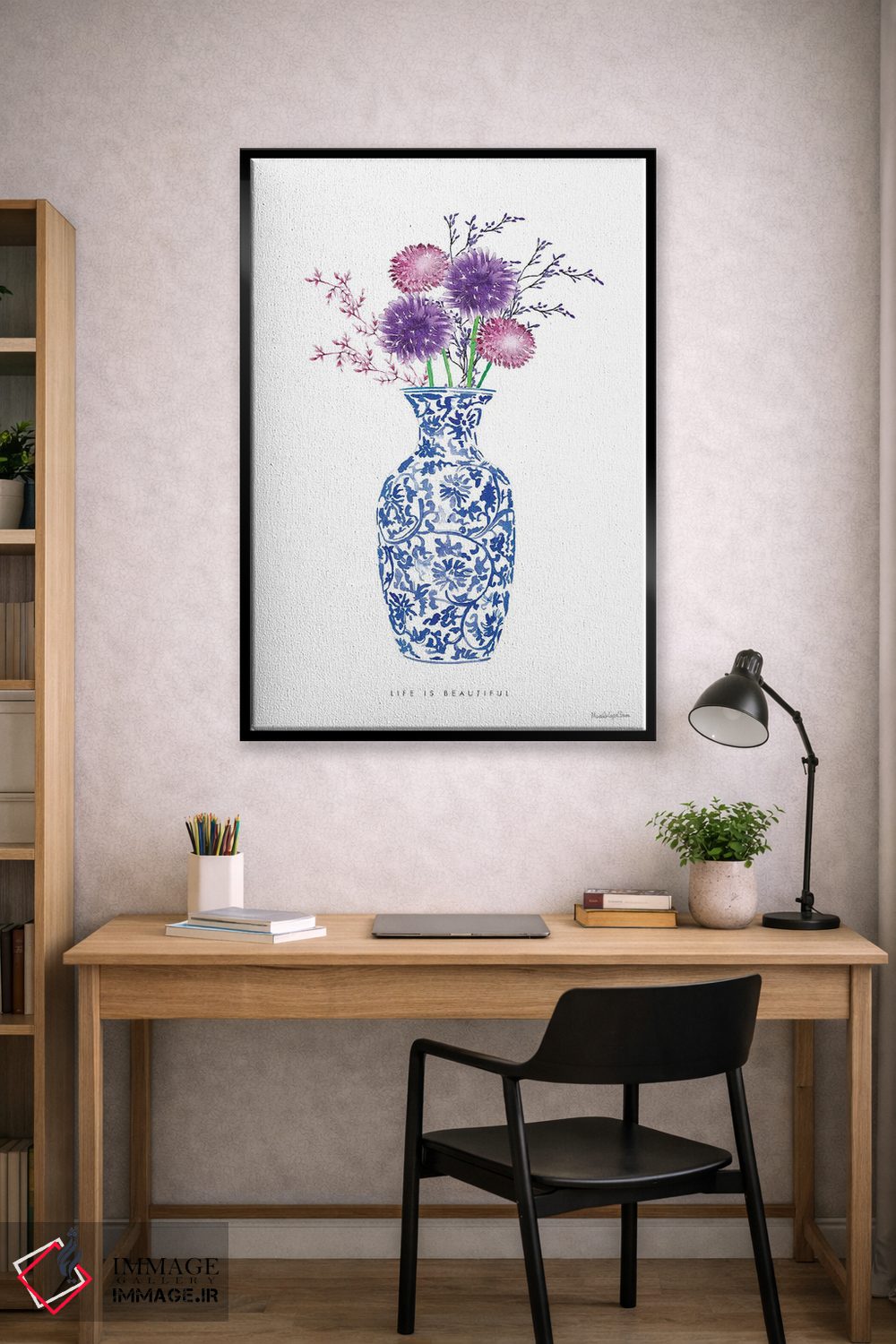 تابلو مدرن "سبک چینی شماره ۲" اثر مرسدس لوپز چارو - D1B