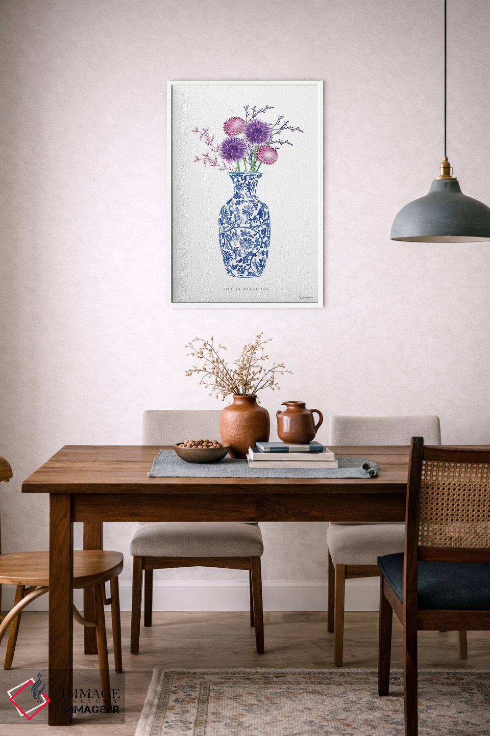 تابلو مدرن "سبک چینی شماره ۲" اثر مرسدس لوپز چارو - D5W