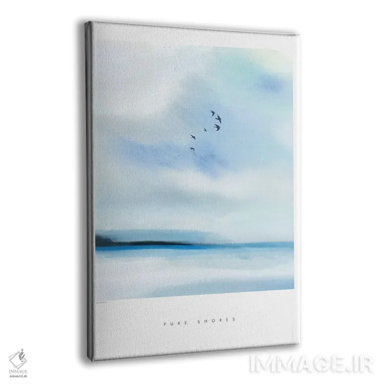 تابلو مینیمال "سواحل پاک" اثر مرسدس لوپز چارو - نمای پرسپکتیو محصول
