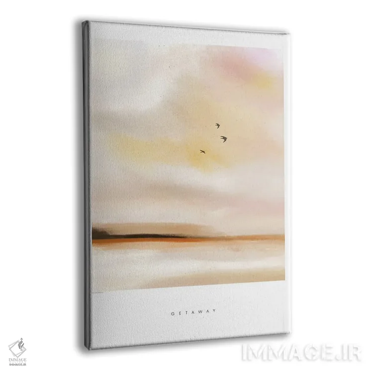 تابلو مینیمال "فرار" اثر مرسدس لوپز چارو - نمای پرسپکتیو محصول